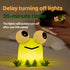 CQDAKET Dimmable, Frog Night Light for Kids, Rechargeable Bedside Touch Lamp, with Timer, Soft Silicone Nursery Night