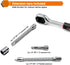 46 1/4 inch Set, Set Egofine Pieces Drive Socket Ratchet Wrench with Bit Socket Metric and Extension Bar for Auto