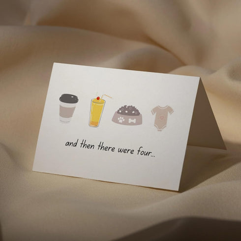 JYfeel 1TA4 Funny Baby Shower Card-Pregnancy Announcement & New Baby Congratulations-Funny New Born Card-Welcone new