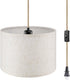 WimiSom Plug in Pendant Light,15 FT Hanging Lamp with Plug in Cord,