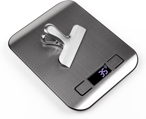 Chip Clips & Heavy-Duty Stainless Steel Food Bag Clips, 8 Packs, 3 Inch Wide, Perfect for Coffee, Food & Bread Bags