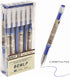 Gel Ink Pen Set, Extra Fine Point 0.35mm Blue Liquid Rollerball Pens, 12 Pcs/Set, Quick Drying
