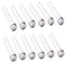 Test Tubes 25x140mm (40ml), Clear Plastic Tubes with Screw Caps for Science Experiments and Storage