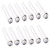 Test Tubes 25x140mm (40ml), Clear Plastic Tubes with Screw Caps for Science Experiments and Storage