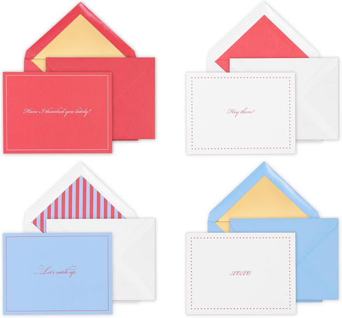 kate spade new york Blank Assorted Notecard Set, Stationery Set with 16