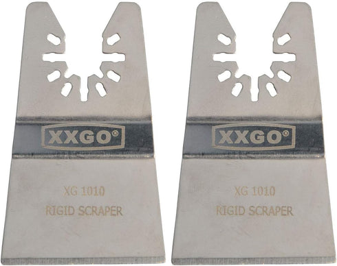 2 Pcs Universal 2 Rigid Oscillating Tool Scraper Blades Compatible with Bosch, Dewalt, Dremel, and More