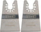 2 Pcs Universal 2 Rigid Oscillating Tool Scraper Blades Compatible with Bosch, Dewalt, Dremel, and More