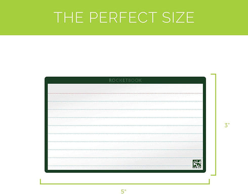 Rocketbook Cloud Cards - Eco-Friendly Reusable Index Note Cards with Pilot FriXion Pen & Microfiber Cloth