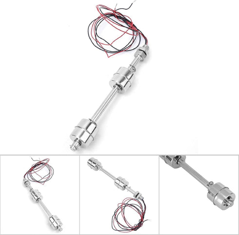 Stainless Steel Switch Water Level Sensor Double Ball Controller for Pool (250mm / 9.84in)