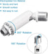 M10 M12 Pack 4 MECCANIXITY Sloped Ceiling Adapter Swivel Thread, for Chandelier Ceiling Pendant Light, White