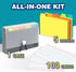 H4D 3x5 100 Index Card Case with Heavyweight Ruled Index Cards and Dividers, Black