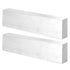 3 PCS Aluminum Bar, 1 x 2 Inch, 8 Inch Long, 6061 General Purpose Solid Metal Plates for Building Projects