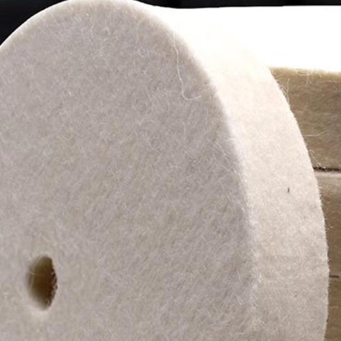 ?????????????? 8''x1'' Wool Buffing Wheel, Jewelry Polishing Wheel with 5/8 Inch Arbor Hole for Bench Grinder/Die Grinder