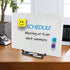 Magnetic Glass Whiteboard Desktop, 16x12" Tabletop Dry Erase Board with Adjustable Stand, Portable
