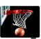 Sport Rectangle Gaming Mousepad - Basketball with Hoop Black Mouse Pad for Computer Desk Laptop Office 9.5 x 7.9 Inch