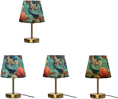 Yasala Ocean Table Lamp Coral Gorgeous Sealife LED Night Light Minimalist Bedroom Reading Dorm Nightstand Desk Lamp