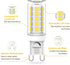 Dimmable G9 Bulb 4W 40 5000K T4 G9 Bulbs AC120V 380LM, 4 Pack YUIIP LED Equivalent Watt Halogen, Daylight White, Bi-pin