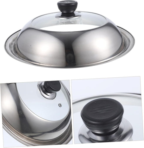 Universal Stainless Steel Pot Lid for Cooking and Steaming