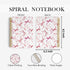 Bow Notebook - Coquette Preppy Journal, Trendy Funky Pink 5.5"x8.3" Lined Notebook, Girly Office School Supplies