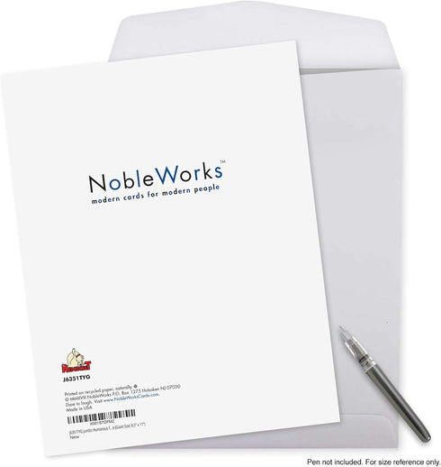 NobleWorks Jumbo Thank You Card for Nurse and Doctor (8.5 x 11 Inch) - Big Gratitude Greeting Card