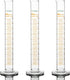 3-Pack Borosilicate Glass Graduated Cylinder - Measuring Cylinder, 100 ml