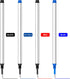 DunBong Spiral Refill, 5 Pack - Replaceable Gel Ink Rollerball Refills 0.5mm Medium Point (Red)