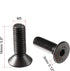 uxcell M5 x 16mm Metric Hex Socket Countersunk Head Screw Bolts, Black, 50PCS