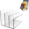 Boloyo Acrylic File Holder, 2PC 3 Sections Clear File Organizer for Home Office School Document Storage