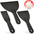 Fledomx Plastic Putty Knife Set 3 Pack 2" 4" 6" Flexible Scrapers Spackle