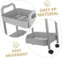 Luxshiny Rolling Utility Cart with Multi-Tier Design for Bathroom and Office Use