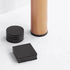 HOOWIFFY 32pcs Set Black Silicone Furniture Pads Chair Feet Protectors Non-Slip Self-Adhesive Anti-Abrasion Floor Mats