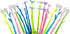 YYaaloa 20PCS Color Changing Rose Flower Pens, Novelty Fun Gel Ink Pen for Birthday Party Favors