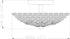 (Bulb Semi Flush Mount Ceiling Light, Clear Crystal Glass Beads Bowl Shade Lighting Fixture Black Crystal Chandelier