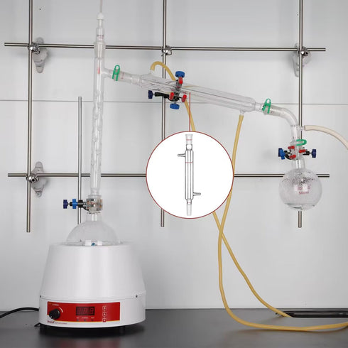 StonyLab Borosilicate Glass Liebig Condenser, 300 mm Jacket Length