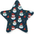ALAZA Hipster Snowman Merry Christmas Snowflake Star Shaped LED Night Light Dusk