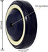 SYRATION 4" x1.25" 1000 lbs (4-Pack 3/8" Shopping Cart Wheel Dark Blue Polyurethane Stepped on Bore Beige Stepped Face