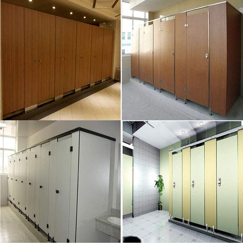 2Pcs Public Toilet Stainless Steel Hinge - Partition Hardware Connection Accessories for Public Toilets
