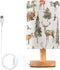 YYZZH Table Lamp Watercolor Animal Forest Tree Deer Fox Bear Nightstand Lamp with