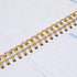 Paper Junkie Budget Tracker Notebook - 8.5 x 6 in Hardcover, Undated Format, Gold Foil Dots for Financial Planner