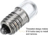 MECCANIXITY 12V/0.04A E10 Mini LED Light Bulbs, 10Pcs Miniature Screw Bulbs for Scientific Experiment Lighting