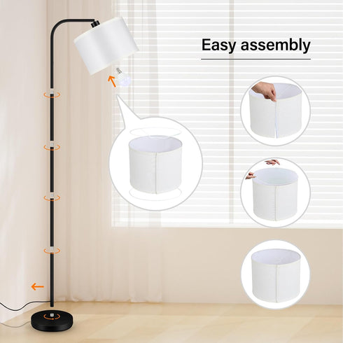 Dimmable Dimmable Temperature,2700k-6500k,67 BoostArea Floor Lamp for Living Room,Arc Sofa Lamps with Remote