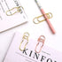 Pen Holder for Notebook, 20PCS Metal Pen Clips with Heart, Cute Journal Paperclips, Large Size Pencil Holder (Rose Gold)