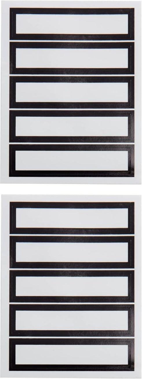russell+hazel File Folders, Black Office Supplies with Labels, 11.75" x 9.75", 12 Count