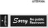 No Public Restroom Sticker Signs – For Retail Stores, Offices, Coffee Shops, Convenience Stands