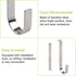 Vinyl Siding Hangers, 10PCS Heavy Duty Stainless Steel Low Profile Hooks, No Damage No Drill for Home Decor
