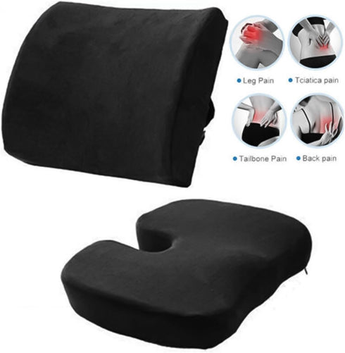 Genrico Office Chair Back Cushion,Memory Foam Cushion for Lumbar,Driver Back Support Pillow | For Home School Car SUV