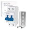 Miniature Circuit Breaker 1000V DC, 2 Pole 16Amp Smart Circuit Breaker for Marine Power Systems