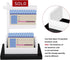 Real Estate Business Card Holder, Display Sold Sign for Realtor Business, Desktop Card Storage for Office Reception
