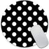 Mouse Pad, Polka Dots Design, Personalized Round Mouse Pad for Office Desk Accessories, 7.9 x 7.9 x 0.12 Inch
