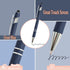 PASISIBICK 12 Pieces Blue Ballpoint Pen with Stylus Tip, 2 in 1 Stylish Metal Pen for Touch Screens, Black Ink (12 PCS)